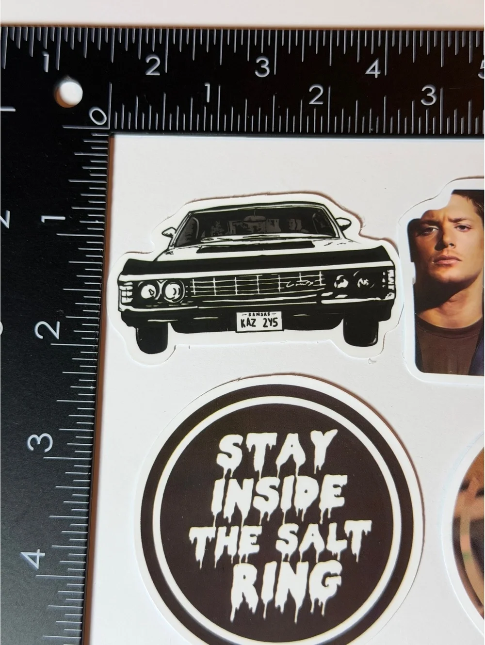 Stickers. Waterproof. 6 pack  Supernatural. Baby Dean Cas Sam